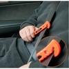 Emergency Escape Tool, Car Safety Hammer w/ Protective Bracket, Bright Orange