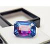 Natural Pitambari Sapphire Bi-Color 13-14 Ct Emerald Cut Fabulous Gemstone
