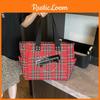 Pu Modern Grid Bag Stitching Internal Slots Work Weekend Outings Bags Travel