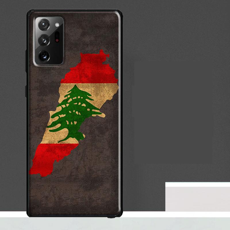 

Lebanon Flag Map Case For Samsung Galaxy S25 Ultra S23 S22 S21 S24 Ultra S9 S10 S20 Plus S25 FE Phone Cover Galaxy S9