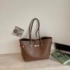 Women Fashion Large Capacity Single Shoulder Underarm Commuter Daily Tote Handbag