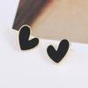 European & American Popular Simple Heart Stud Earrings - Unique High-End Fashion Trend