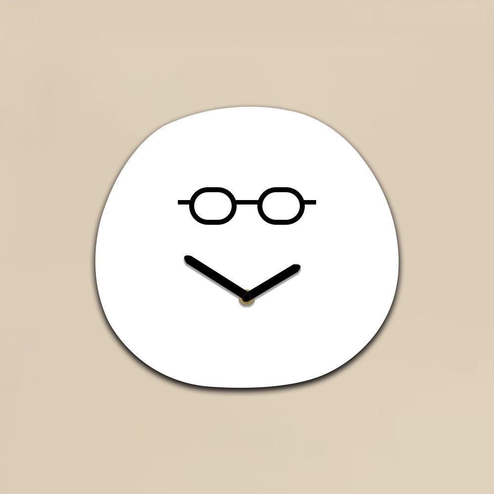 

Silent Movement Acrylic Clock Minimalist Design Hanging Clock Creative Silent Clock Wall Decor белый