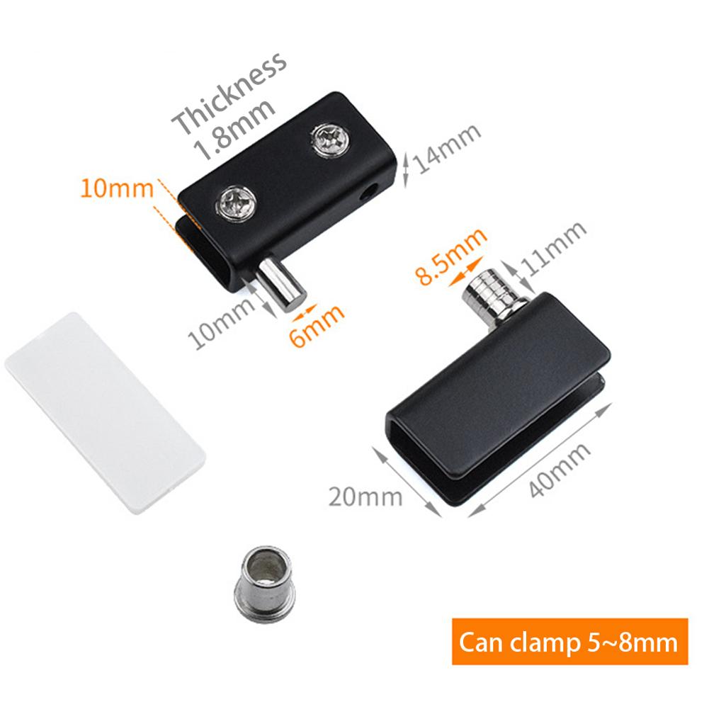 Door Clip Hinge Hinged Door No Opening Stainless Steel For Showcase Door Glass Door Hinged Cabinet Door Swivel Door Clip