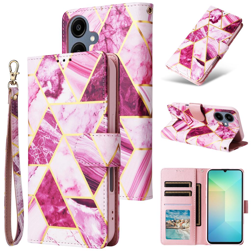 For Samsung Galaxy XCover7 Pro Case PU Leather Flip Wallet Phone Cover with Strap