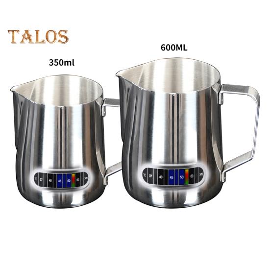 Latte Art Cup, Temperatursensor, verformungssicher, praktisch, langlebig, robust, ergonomisch, Latte Art Cup für die Bar