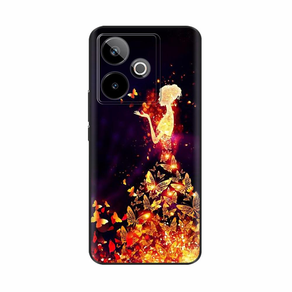 For Realme GT 7 Case Silicone Soft TPU Phone Back Cover For Realme GT 7T Case Cute Cartoon Cases For Oppo Realme GT7 Fundas Bags