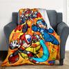 1pc Mega Man Dive All-Season Comfort, Outdoor Flannel Blanket - Soft, Warm & Cozy for Naps, Camping & Travel 020