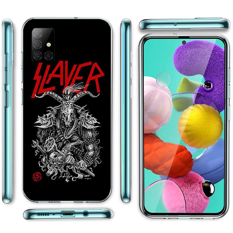 Slayer Heavy Metal Rock Band Phone Case For Samsung Galaxy A52 A32 A22 A12 A51 A31 A50S A30S A20S A10S Note 20 Ultra 10 Plus S10