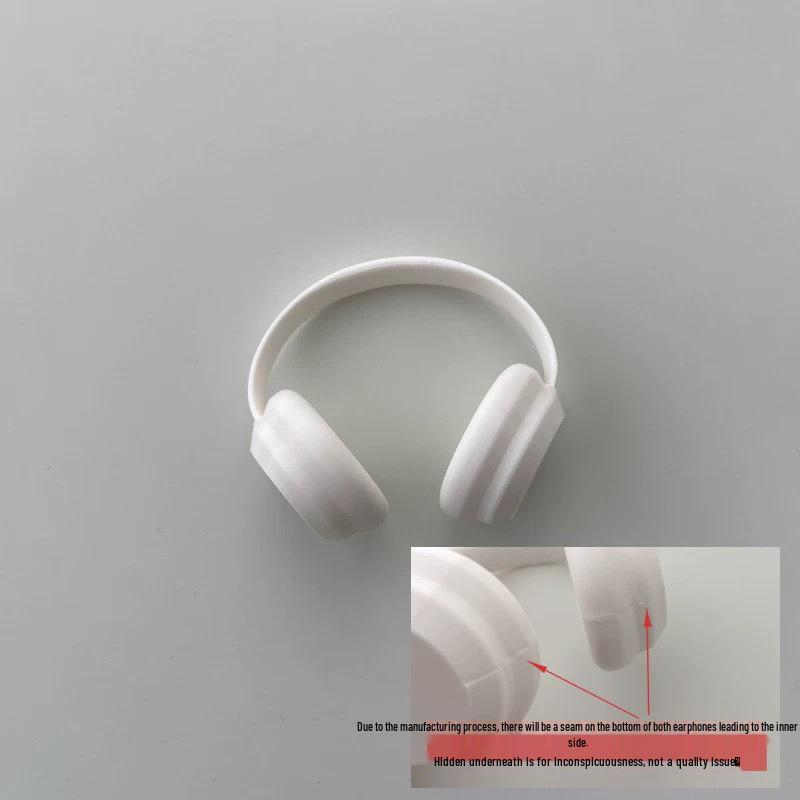 Cross-Generational Labubu 17CM 3D Printed Earphone Pendant with Rainbow Earphones