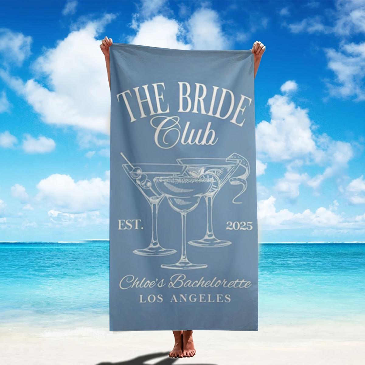 

Beach Towel Party Themed Gifts Oversized Microfiber Towel Summer Party Towel for Beach Swimming Bath Sports W40*H60(CM)