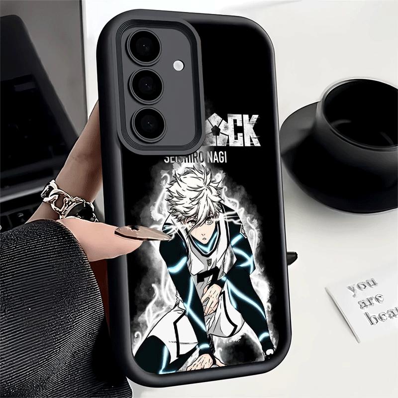 Phone Case for Samsung Galaxy A17 A16 A15 A14 A13 Blue L-Lock Nagi Seishiro A56 A36 A26 A55 A35 A25 A54 A34 A24 A53 A33 A23 A07