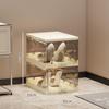 Clear Foldable Luxury Shoe Cabinet with Flip-Top Dustproof Design for Sneaker Storage