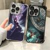 Madoka Magica Homura Soft Phone Case For iPhone 15 16 17 Air 14 Pro Max 16E Plus 13 12 Mini Plating Anti-Fall Fundas