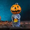 Durable Pumpkin Head Ornaments Halloween Statue Festive Office Entrance Bedroom Decorations for