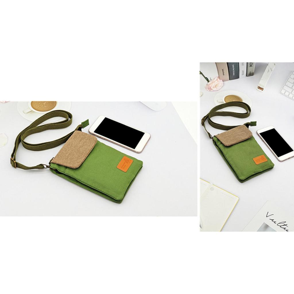 Mini Fabric Crossbody Bag  Color Contrast Cell Phone pouch  Vintage Shoulder Purse For Women Small Crossbody Bag