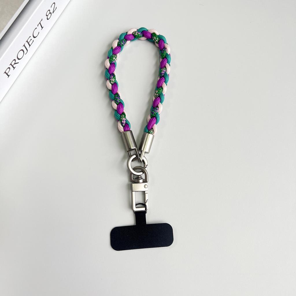 Creative Hand-Woven Mobile Phone Lanyards, Wristbands, Short Rope Strings, Pearl Jewelry, Pendants, Safety Anti-Loss Ropes