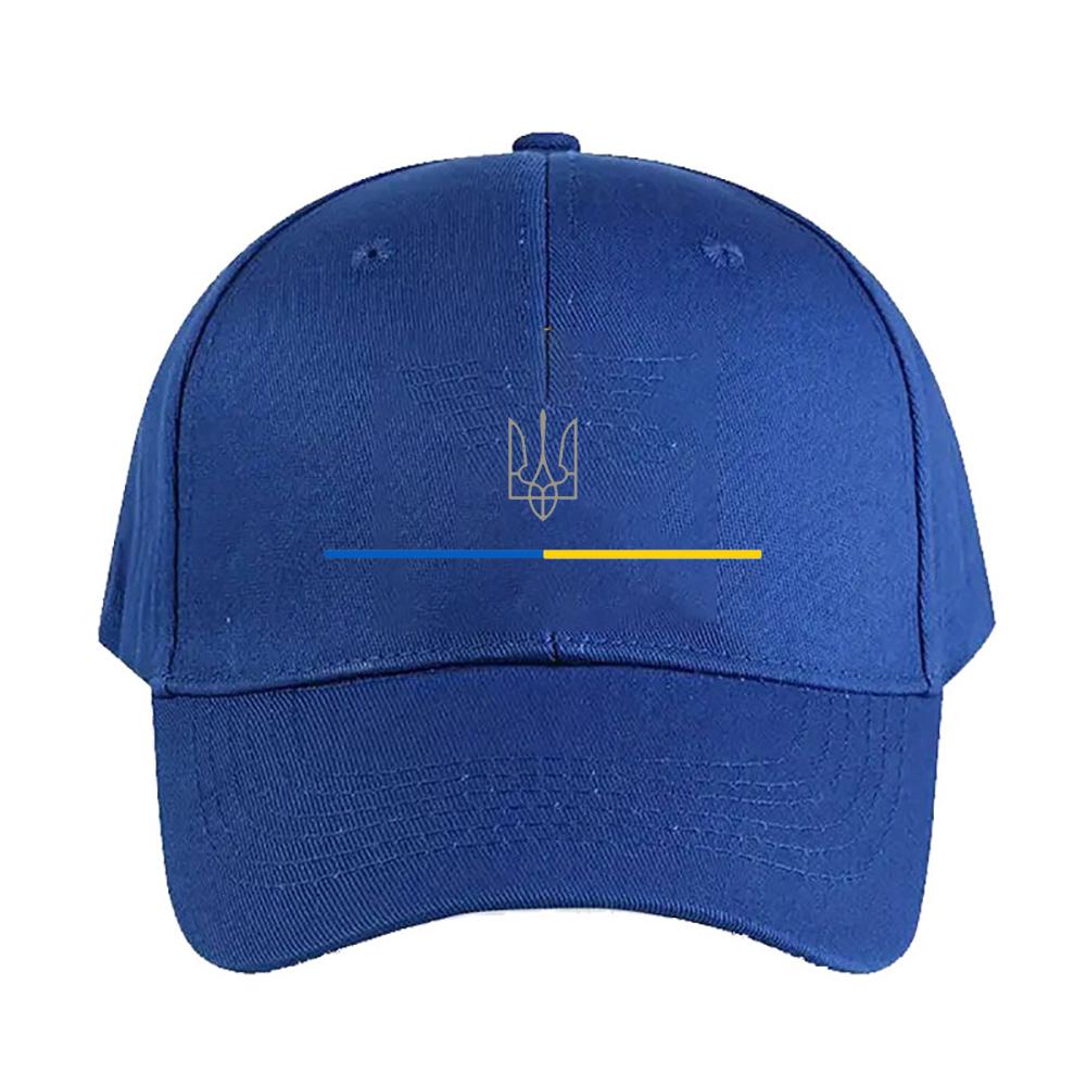 Ukrainian Trident Tryzub Escudo Blue Yellow Stripe Flag Ukraine cap Summer Woman Man Adult Hat Adjustable Printed Baseball Caps