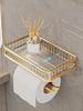 Light Luxury Bathroom Tissue Box Rack Free Punching Wall Hanging Bathroom Toilet Wall Aromatherapy Paper Tray DROPSHIPPING