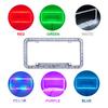 License Plate Frame Light 12V Multicolor LED Flash Lamp Front Rear License Frame Holder For Auto Truck Vehicles Car Accessories