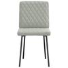 Dining Chairs 6 Pcs Light Grey Velvet
