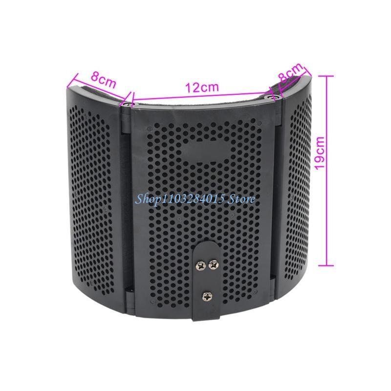 R6FF Microphone Recording Equipment Isolation Shield Reflector Vocal Recording Props