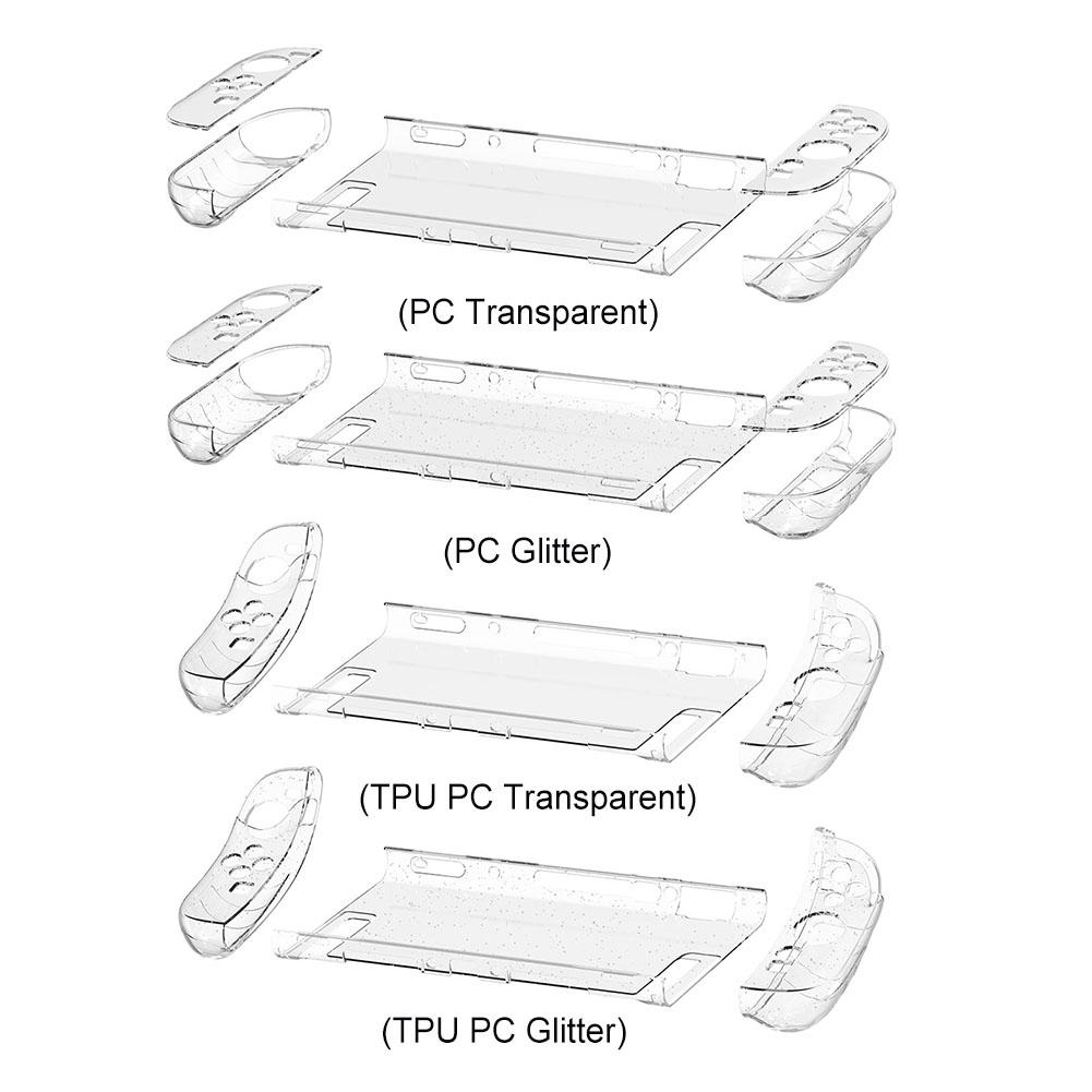 Clear Storage Case for NS Switch 2 Transparent PC Hard Case Protective Shell Cover Anti-Scratch Split Design Protector Cover