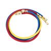 AC Charging Hose Tube HVAC Air Condition Refrigerant Manifold Set for R22 Refrigeration Tri Color 0.9meter
