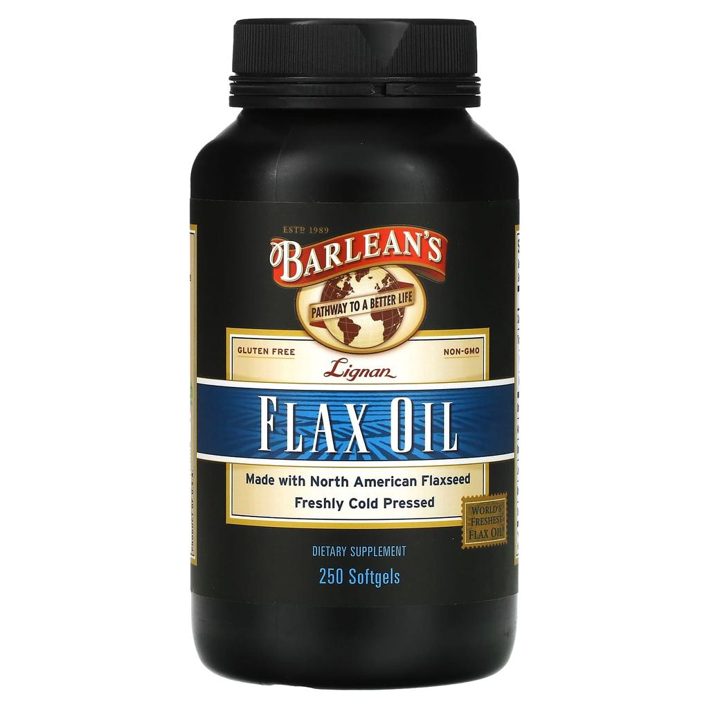 Barlean'S, Lignan Flax Oil, 250 Softgels