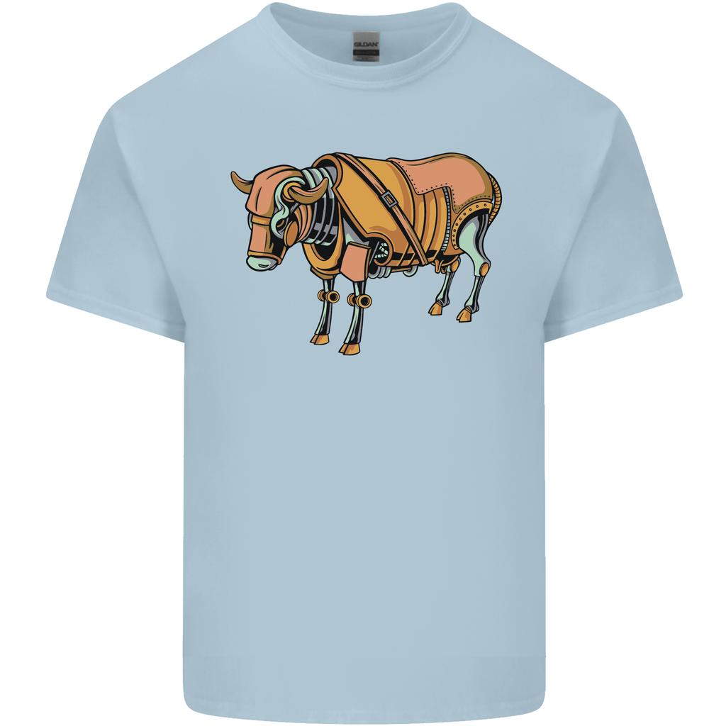 A Steampunk Bull Unisexs Light Cotton TShirt