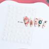 Christmas Lovely Cartoon Bowknot Santa Claus Snowman Christmas Tree Elk Snowflake Nail Art Stickers Xmas Cute Manicure Decals