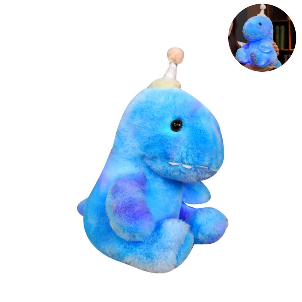 Dinosaur Cartoon Glowing Plush Toy Cute Doll Sleeping Birthday Gift Valentine