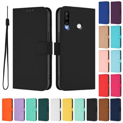 Custodia Huawei P30 Lite Per Huawei P30 Lite Portafoglio Custodia a Libro in Pelle huaweiP30lite Pattern Protettivo Slot per Carte Colore Solido Fundas