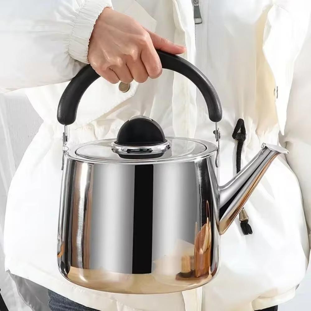 Stainless Steel Whistle Kettle 2/4/6/8L Tea Pot General Boiling Water Kettle  Induction Cooker