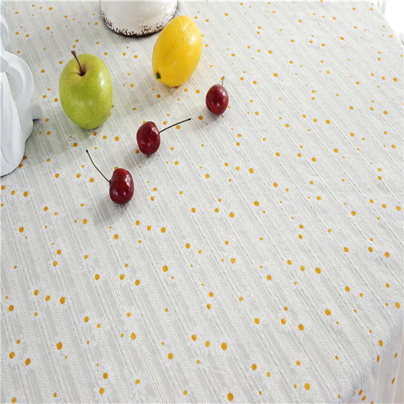 Floral Round Tablecloth With Tassel Flower Tablecloth Suitable For Kitchen Decorantion/Indoor And Outdoor Dining Table/Party