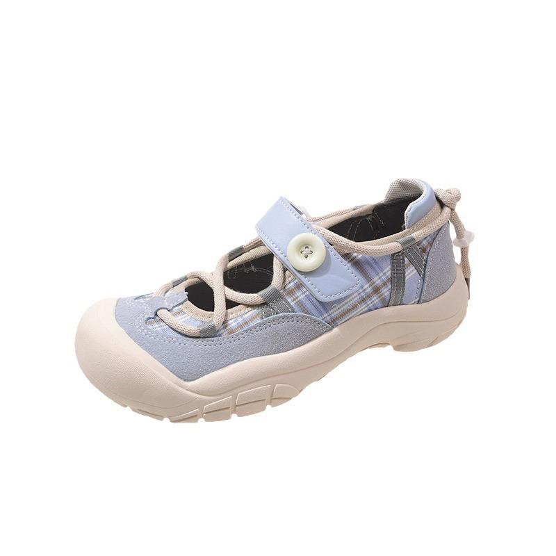 Ma Speedism 2025 new thick-soled ugly cute shoes women's summer niche design sense sports and leisure shoes Mary Jane single shoes