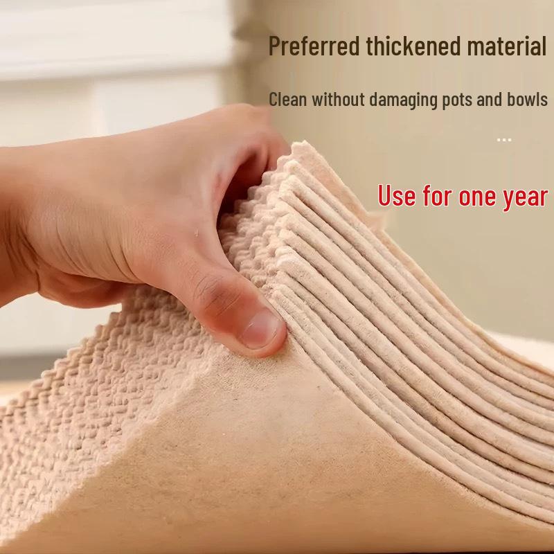 Extra Large & Thick Non-Stick Oil-Absorbing Loofah Dishcloth