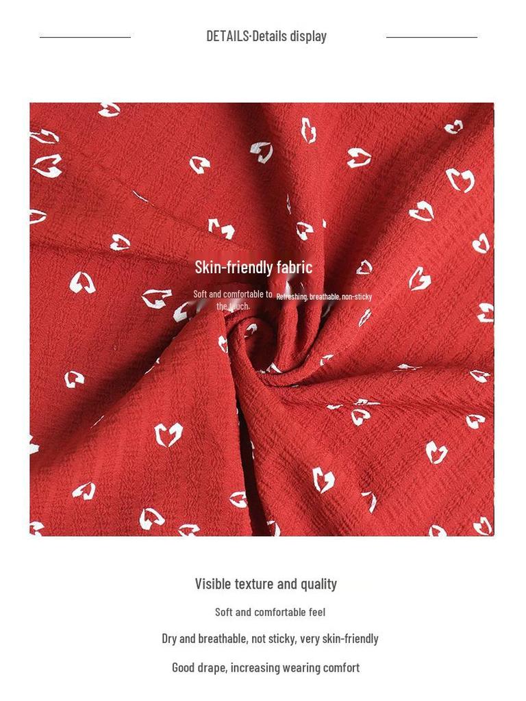 Plus Size Red Summer Dress for Pear-Shaped Women - Slimming Tea Break Style