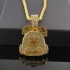 Backpack style hip hop pendant necklace money bag pendant with 5mm twist chain necklace