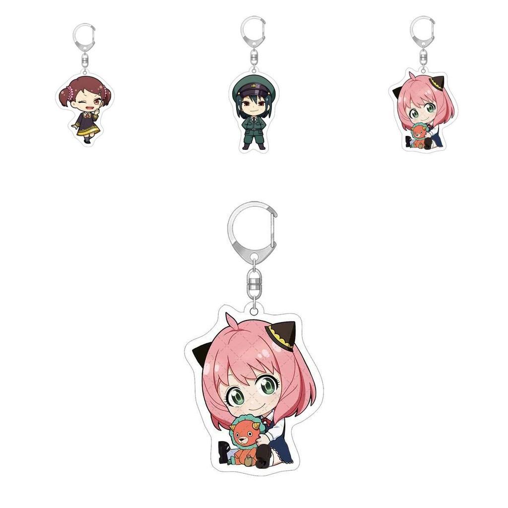Spy×family Acrylic Keychain Fashionable And Durable Loyor Anya Yor Figure Keychains