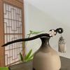 18cm Double-Sided Ancient Silver Tassel Hairpin, Vintage Hanfu Hair Stick for Women, Traditional Chinese Hair Accessory