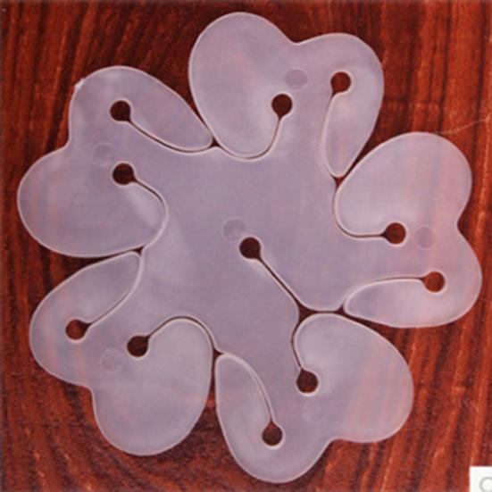 10 Peças Clipes de Balão de Plástico em Forma de Flor de Ameixeira Suprimentos para Casamento Festa de Aniversário