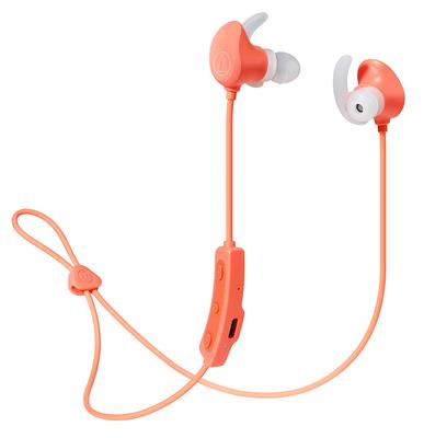 Audio-Technica SONICSPORT Wireless Earphones, WaterproofSports-Ready, Bluetooth, with Remote and Mic, Pink (ATH-SPORT60BT PK)