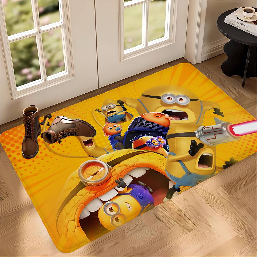 Cute Banana Cartoon-M-Minions Entrance Door Mat Washable Non-Slip Living Room Sofa Chairs Area Mat Kitchen Welcome Doormat
