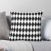 Harlequin Dress Black White Square Pillowcase Polyester Linen Velvet Printed Zip Decor Room Cushion Cover X