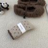 Ji'Ao Velvet Socks Warm Heat Storage Thickened Home Socks Cute Polka Dot Medium Tube Socks Fluffy Socks