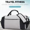 Borsa Sportiva da Viaggio Portatile alla Moda per Esterni Pratica Tasca per Scarpe Indipendente Borsa Duffel Separazione Asciutto-Bagnato Borsa da Bagaglio Cilindrica da Touring Zaino Business