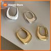 925 Sterling Silver Earrings For Women Trendy Simple Gold Bag Shape Earring Jewelry Prevent Allergy Party Christmas Accessories