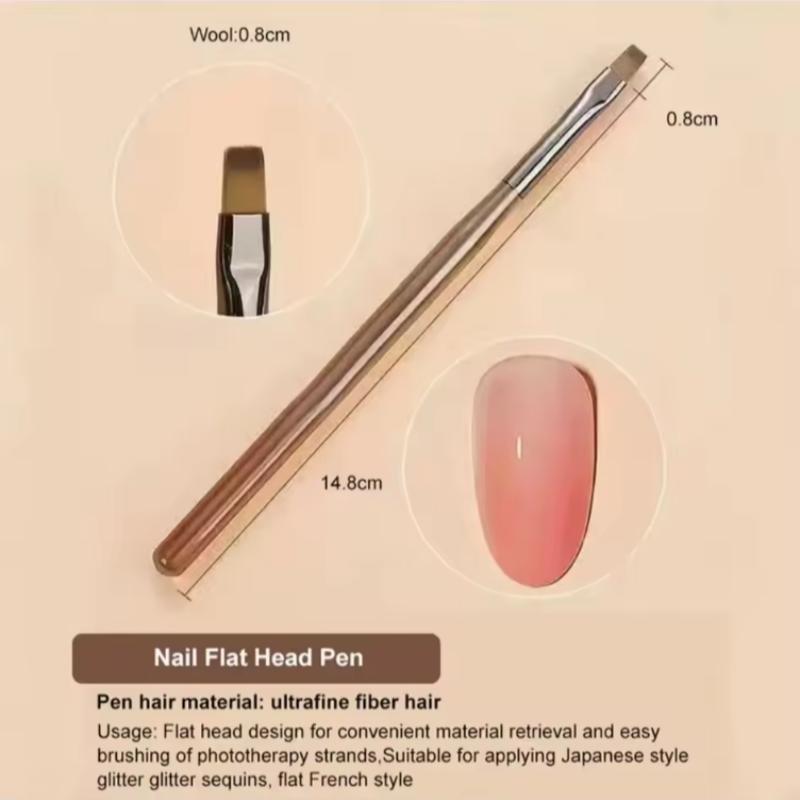 9PCS UV Gel Nail Brush Liner DIY Painting Pen Manicure Acrylic Drawing Brush for Nail Art Design Nails Tip Display Painting Tool