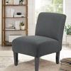 Stretch Spandex Dining Room Hotel Armless Accent Chair Cover Slipcover Armless Chair Furniture Protector Covers